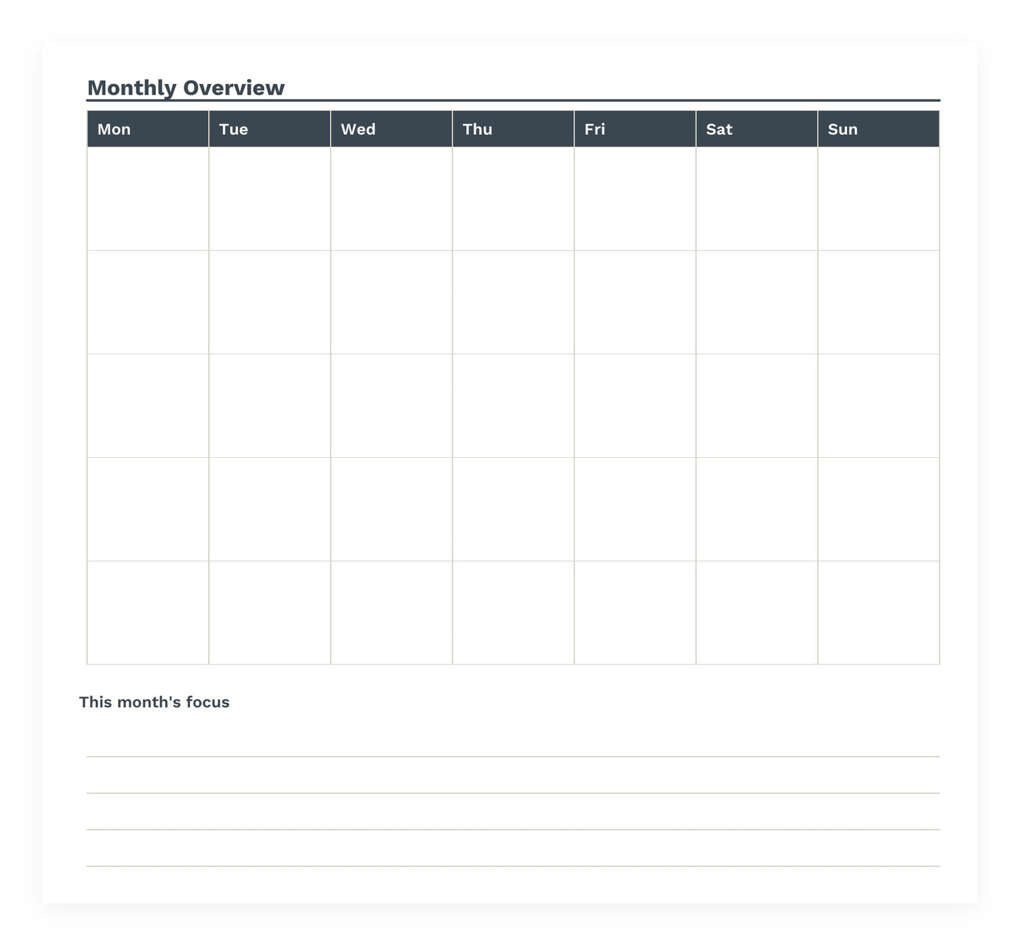 The Simple Life Planner