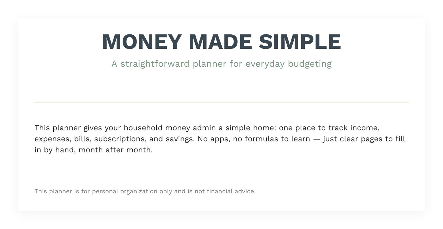 Money Made Simple