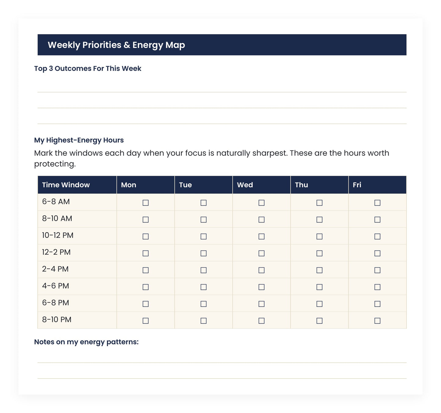 The Deep Work & Productivity System