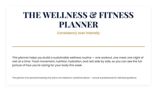 Wellness & Fitness Planner