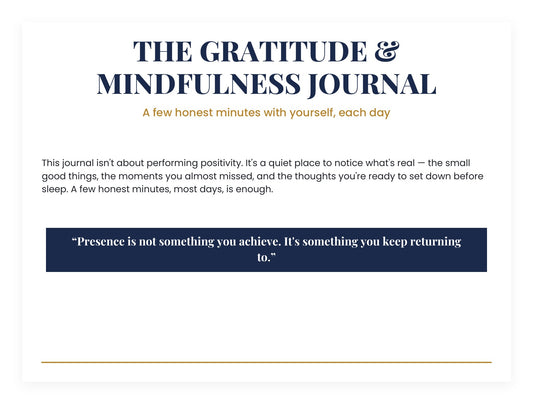 Gratitude & Mindfulness Journal
